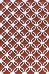 pattern of wrought iron gate element