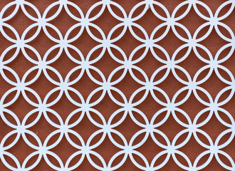 pattern of wrought iron gate element