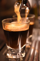 coffee machine preparing cup of coffee
