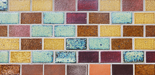 Ceramic Tiles vintage style colour Background