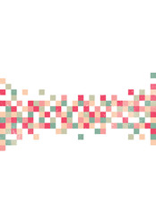 Pixel art pattern over a white background with grunge texture