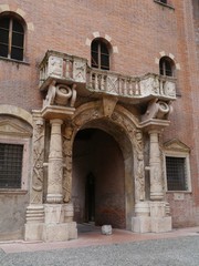 Fototapeta na wymiar The porta dei Bombardieri in Verona in Italy