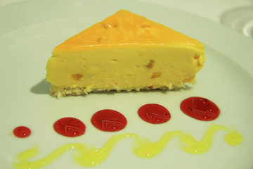 Papaya cheesecake