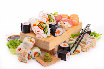 assortment of sushi