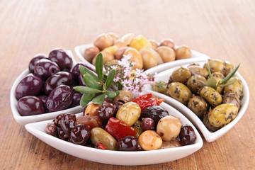 assortment of olives