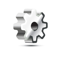 cog 3d vector illustration