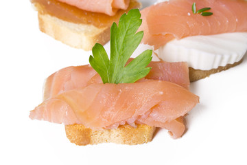 salmon canapes