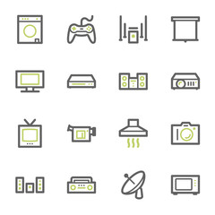 Home Appliance web icons set