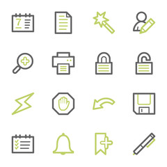 Organizer Web Icons Set