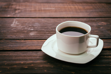 Black coffee cup