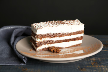 Tasty tiramisu cake