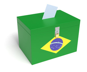 Brazilian Flag Ballot Box