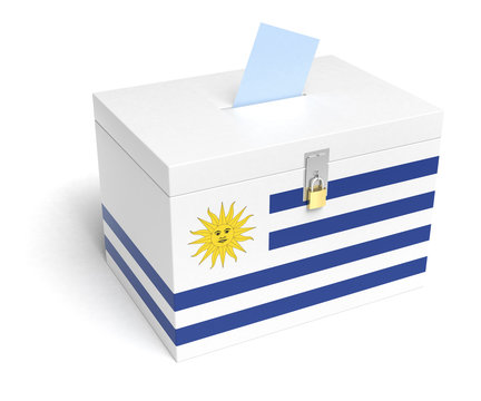 Uruguay Flag Ballot Box