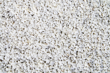 Crushed  white  stone