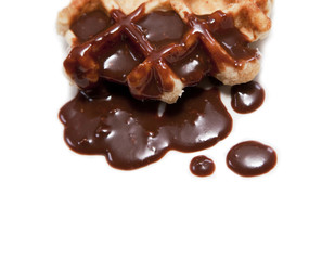 gaufre maison chocolat fondu