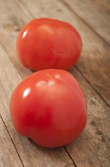 tomato on wooden background