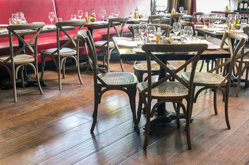 Getting ready on wine tasting and lunch
