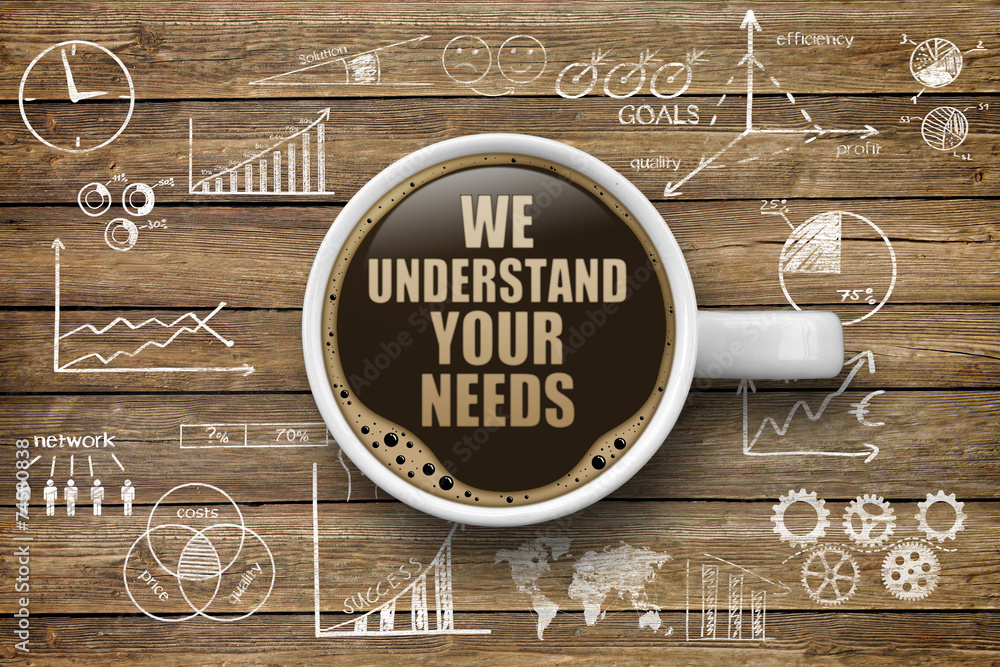 Poster We understand your needs!