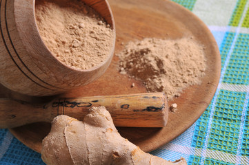 Fresh, dried and powdered ginger