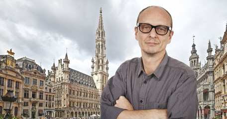 Selfie With Timer at Grand Place, Brussels