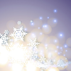 Abstract blue winter background