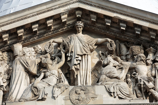 Paris - The Pediment Of Pantheon.