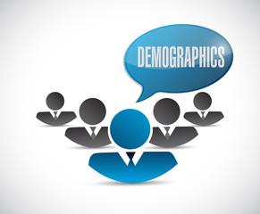 demographics people sign illustration