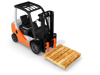3d forklift with pallet