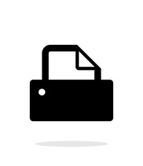 Printer icon on white background.