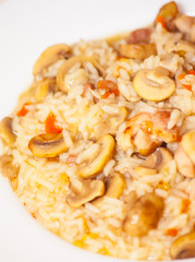 Rice with Chicken and Mushrooms