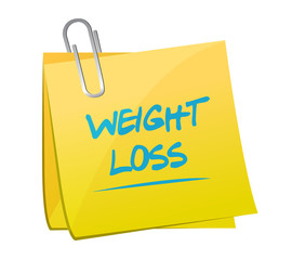 weight loss post memo illustration