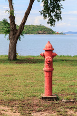 Old Fire Hydrant near sea