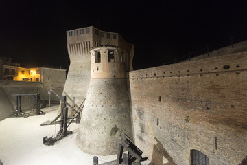 Mondavio (Marches, Italy) by night