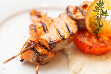salmon kebab