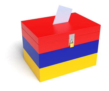 Armenian Flag Ballot Box