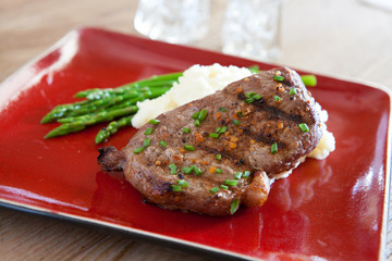 Steak and Asparagus