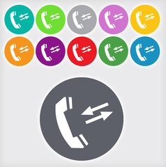 Phone sign icon