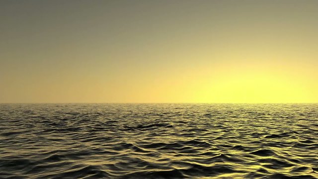 Kamerafahrt über Meer