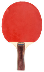 red ping pong rocket isolated