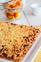 sweet pie pastry with apple jam