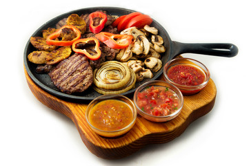 The mexican dishes mega grill pan