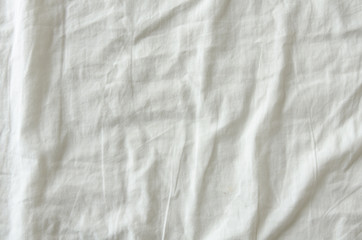 White Wrinkled Fabric Texture