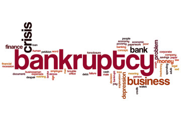 Bankruptcy word cloud