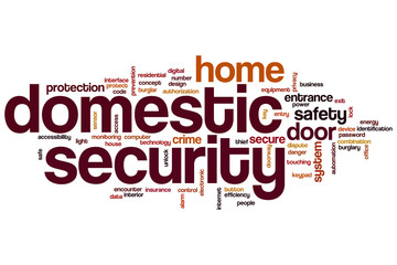 Domestic security word cloud