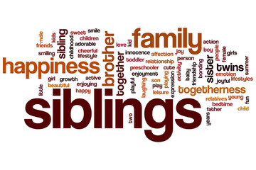 Siblings word cloud