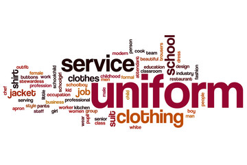 Uniform word cloud