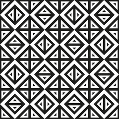 Geometric abstract monochrome pattern vector seamless texture