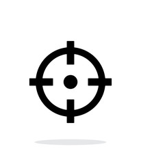 Obraz premium Crosshair icon on white background.