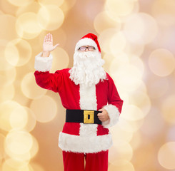 man in costume of santa claus
