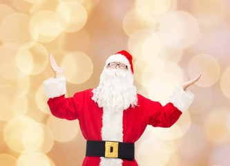 man in costume of santa claus